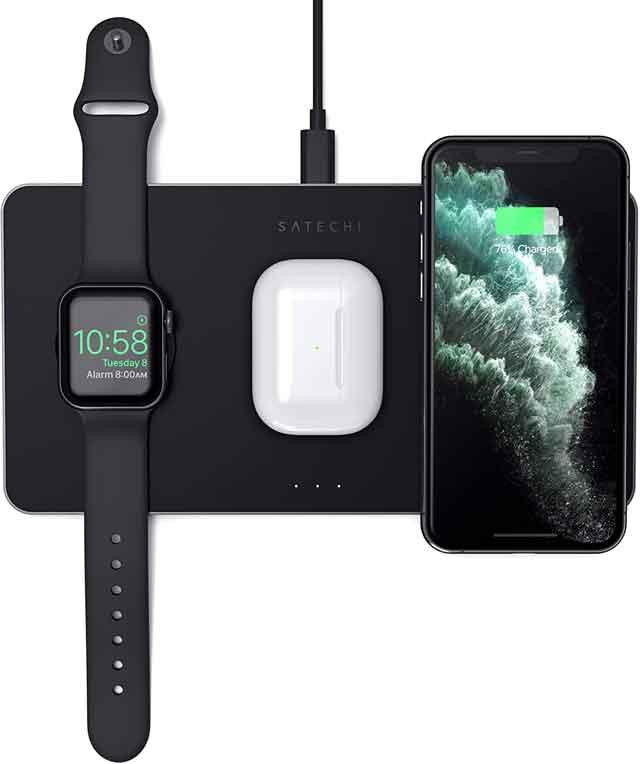 Satechi Trio Wireless Charging Pad Station iPhone 12 accessories and charger you can buy now