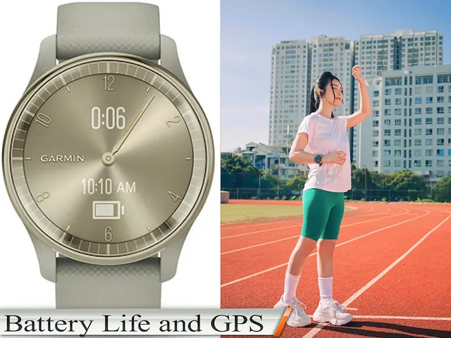 Battery Life and GPS Garmin vívomove Trend review New Feature Stylish Hybrid Smartwatch arvinovoyage